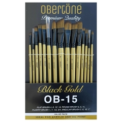 Pinceles Black Gold Obertone. Calidad Superior