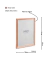 Kit 2 porta-retratos metal rose gold (15x20 e 10x15) - loja online