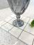Taças de vidro diamond cinza 325 ml 1 peça - Lyor - Dona Rococó Decoração