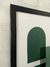 Quadro em canvas formas verdes 45x60cm - Mart na internet