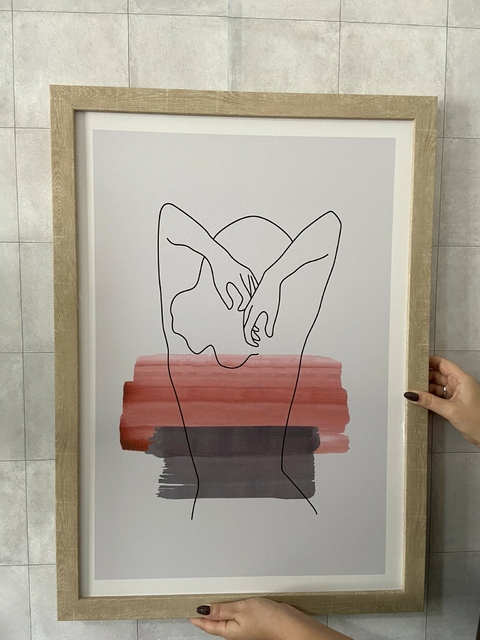Quadro decorativo em canvas mulher de costas
