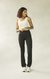 combo calça reta basic + flare poliamida na internet