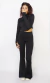 calça flare new poliamida - MISO BASIC | básicos essenciais