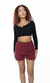 shorts moletom basic vinho - comprar online