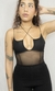 blusa nocturnal de tule sem luvas - loja online
