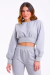 Cropped Moletom Cinza - comprar online