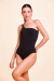 Body Um Ombro Ilhós Preto