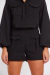 Shorts Alfaiataria Botões Preto - comprar online