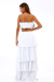 Saia Longa Babado Branca - comprar online