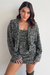 Casaco Tweed Preto e Branco - comprar online