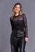 Body Isabelle Tule Preto - comprar online