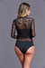 Body Isabelle Tule Preto - comprar online