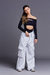 Calça Cordão Parachute Branca - LV Store
