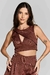 Cropped Decote V Alfaiataria - comprar online