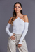 Body Julia Luvas Branco - loja online