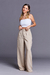 Calça Pantalona Alfaiataria Nude