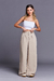 Calça Pantalona Alfaiataria Nude - LV Store