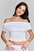 Blusa Ombro a Ombro Franzida