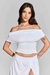 Blusa Ombro a Ombro Franzida - loja online