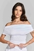 Blusa Ombro a Ombro Franzida