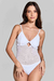 Body Decote V Tule - loja online
