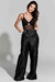 Calça Fivelas Couro - comprar online