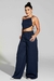 Calça Pantalona Alfaiataria Azul Marinho - loja online