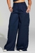 Calça Pantalona Alfaiataria Azul Marinho - comprar online