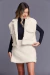 Colete Teddy Branco - loja online