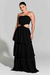 Vestido Babados Longo