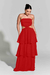 Vestido Babados Longo