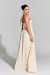 Vestido Drapeado Longo na internet