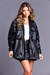 Casaco Oversized Couro Preto - comprar online