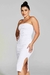 Vestido Basic Fenda Lateral Branco - comprar online