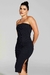 Vestido Basic Fenda Lateral Preto - loja online