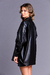 Casaco Oversized Couro Preto