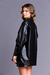 Casaco Oversized Couro Preto na internet