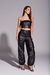 Top Orsay Couro Preto - loja online
