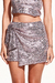 Shorts Saia Laço Paetê Prata - comprar online