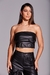 Top Orsay Couro Preto - comprar online