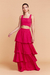 Saia Longa Babado Pink - comprar online