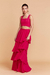 Saia Longa Babado Pink - loja online