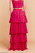 Saia Longa Babado Pink