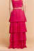 Saia Longa Babado Pink