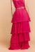 Saia Longa Babado Pink - comprar online
