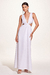Vestido Longo Decote V Branco na internet