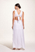 Vestido Longo Decote V Branco - LV Store