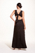 Vestido Longo Decote V Preto - LV Store