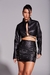 Saia Jacquemart Couro Preto - comprar online
