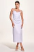 Slip Dress Acetinado Branco